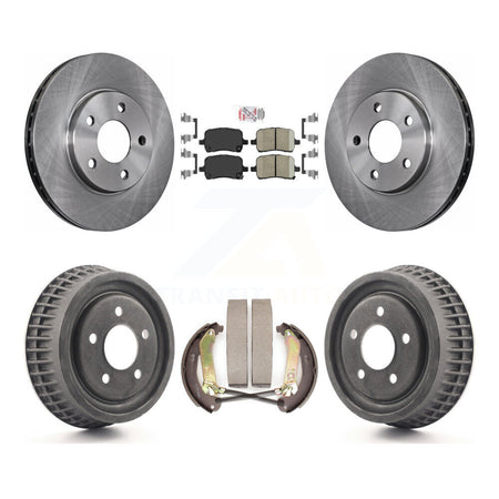 Front Rear Brake Rotors Ceramic Pad & Drum Kit For 2004 Chevrolet Malibu rear brakes K8A-105075