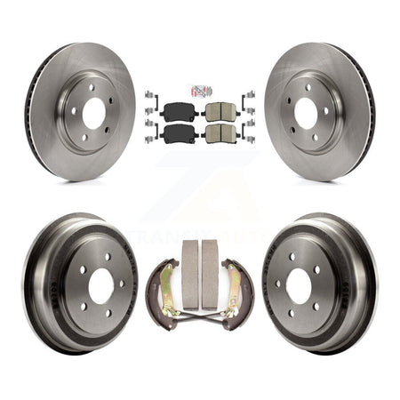 Front Rear Disc Brake Rotors Ceramic Pads And Drum Kit For Chevrolet Malibu K8A-105076