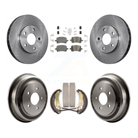 Front Rear Disc Brake Rotors Ceramic Pads And Drum Kit For Chevrolet Malibu K8A-105078