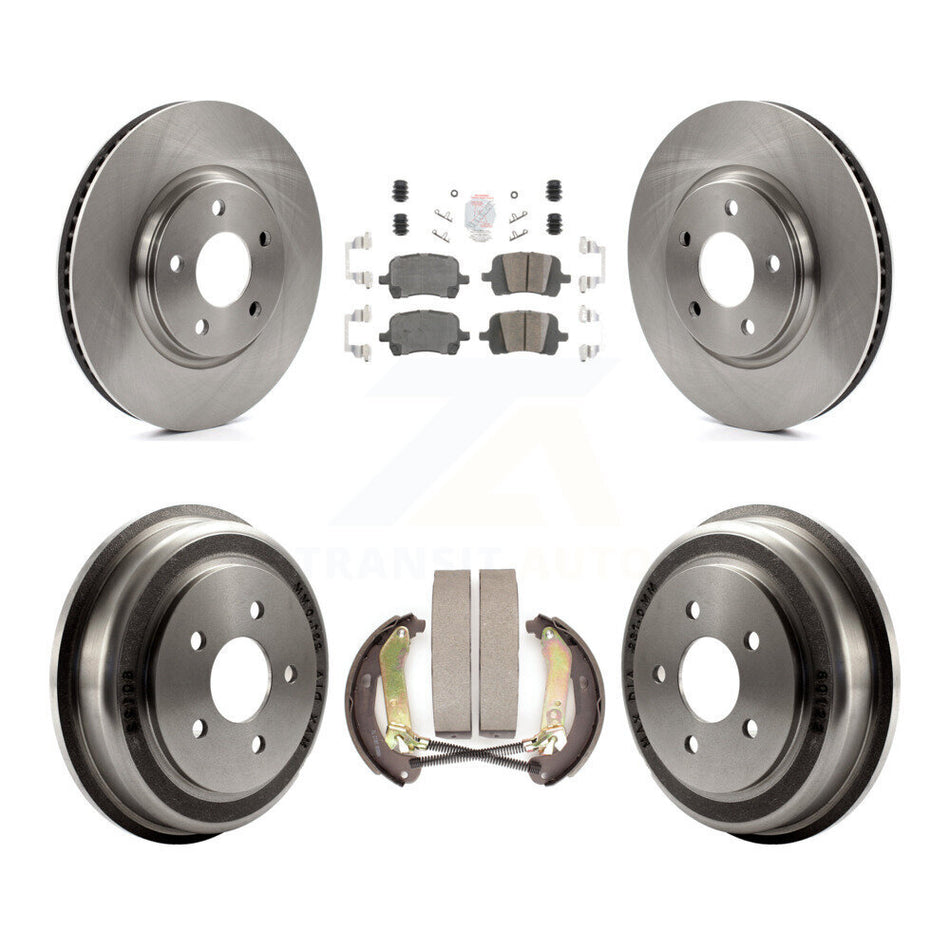 Front Rear Disc Brake Rotors Ceramic Pads And Drum Kit For Chevrolet Malibu K8A-105079