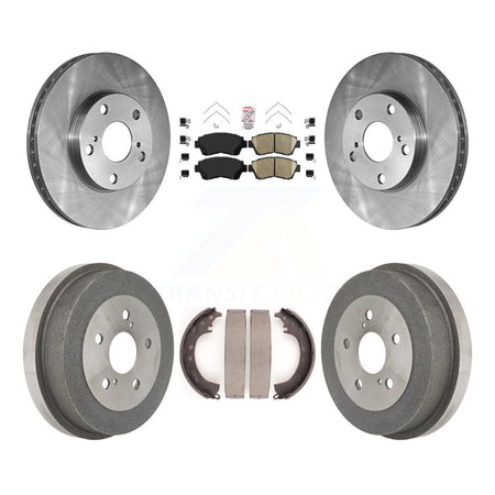Front Rear Disc Brake Rotors Ceramic Pads And Drum Kit For Toyota Camry K8A-105104