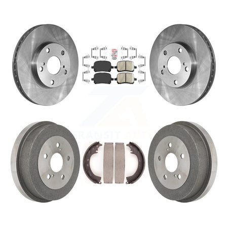 Front Rear Disc Brake Rotors Ceramic Pads And Drum Kit For 1999-2001 Toyota Solara 2.2L K8A-105106
