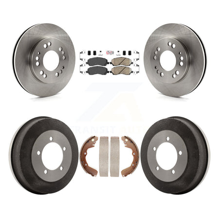 Front Rear Brake Rotor Ceramic Pad Drum Kit For Mitsubishi Eclipse Galant From 06/01 2.4L K8A-105113