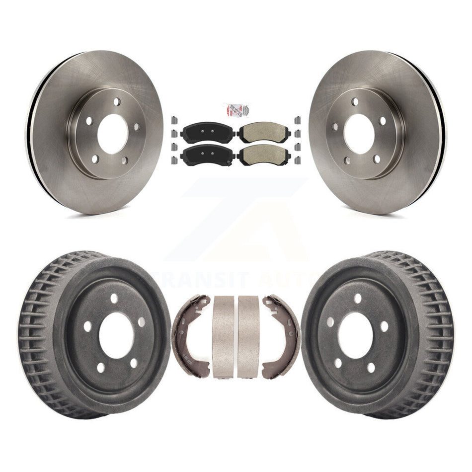 Front Rear Brake Rotor Semi-Metallic Pad & Drum Kit For Pontiac Montana Chevrolet Venture K8A-105122