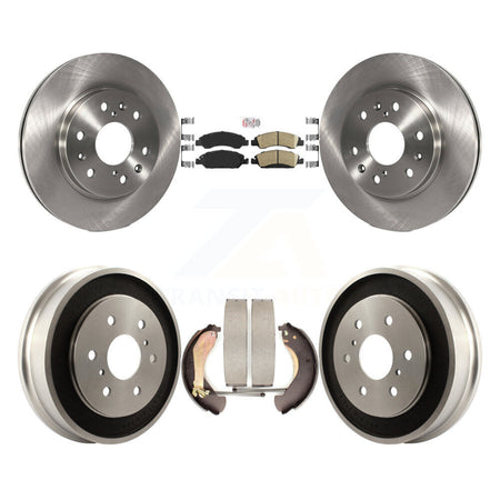 Front Rear Disc Brake Rotors Ceramic Pad Drum Kit For Chevrolet GMC Silverado 1500 Sierra K8A-105134