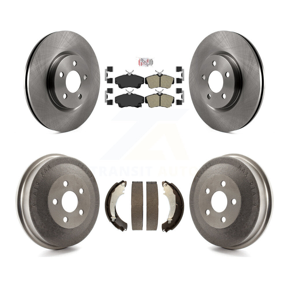 Front Rear Disc Brake Rotors Semi-Metallic Pads And Drum Kit For Chrysler PT Cruiser K8A-105151