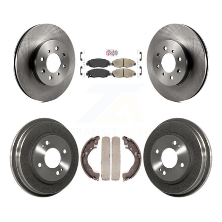 Front Rear Disc Brake Rotors Ceramic Pads And Drum Kit For Honda Insight K8A-105158