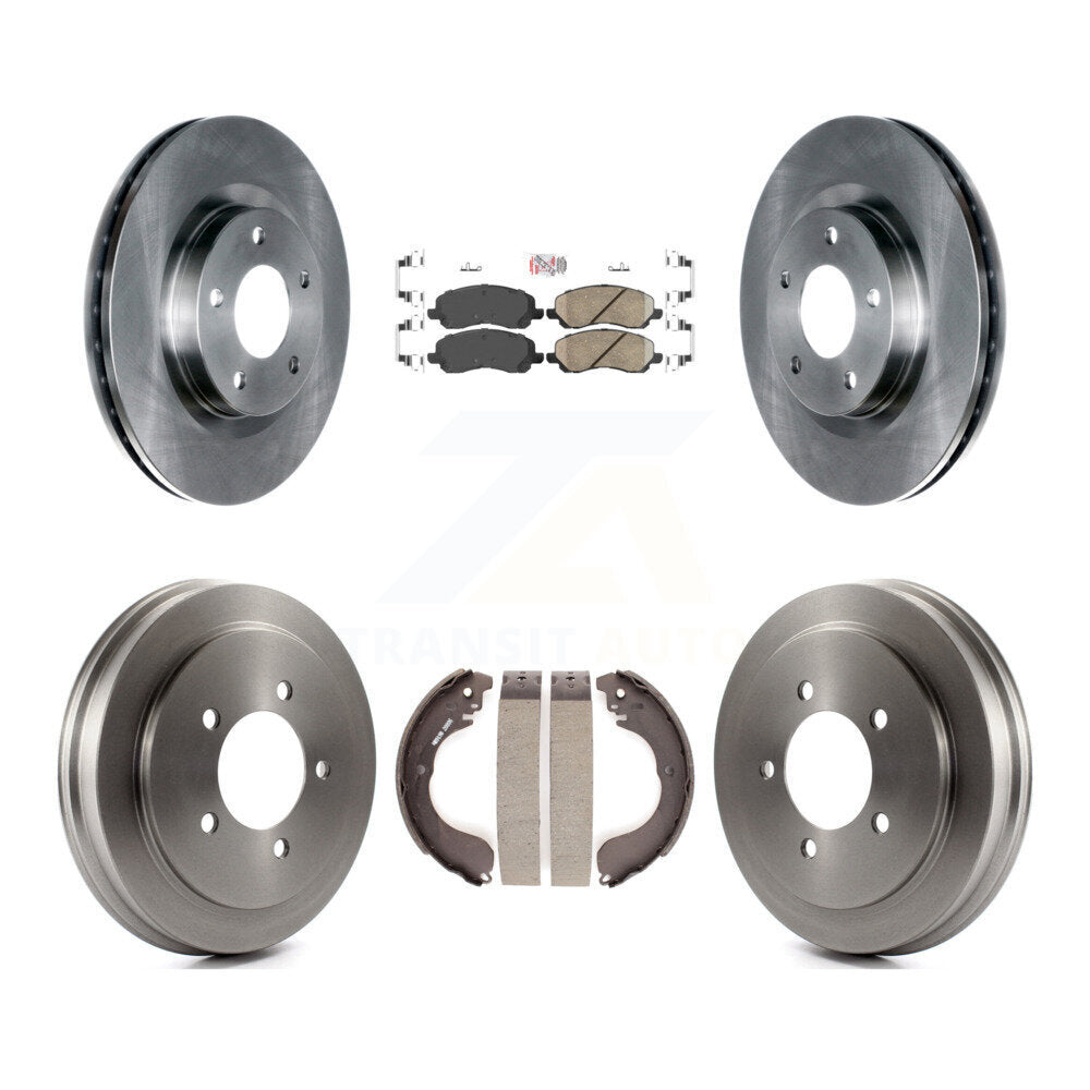 Front Rear Disc Brake Rotor Ceramic Pad & Drum Kit For Jeep Patriot Compass Dodge Caliber K8A-105170