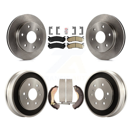 Front Rear Disc Brake Rotors Ceramic Pad Drum Kit For Chevrolet Silverado 1500 GMC Sierra K8A-105183
