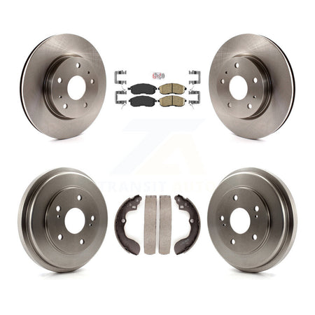 Front Rear Brake Rotor Ceramic Pad And Drum Kit For 2007-2012 Suzuki SX4 rear brakes K8A-105196