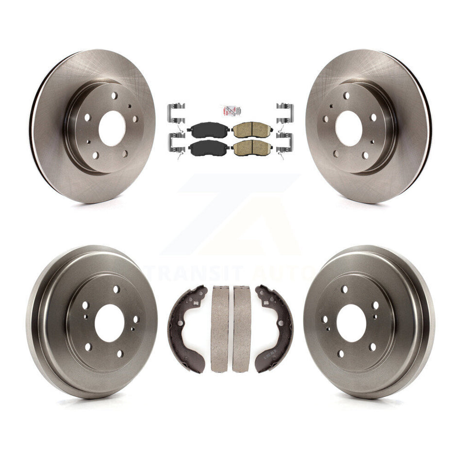 Front Rear Brake Rotor Ceramic Pad And Drum Kit For 2007-2012 Suzuki SX4 rear brakes K8A-105196