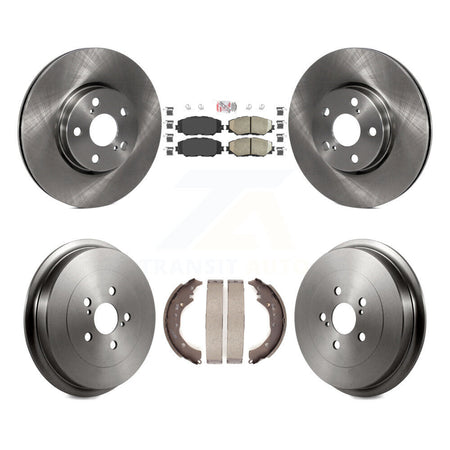 Front Rear Disc Brake Rotors Ceramic Pads And Drum Kit For Toyota Corolla K8A-105199
