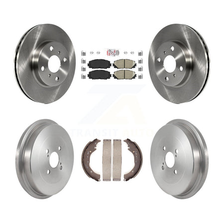 Front Rear Disc Brake Rotors Ceramic Pads And Drum Kit For Toyota Prius C Scion iQ K8A-105200