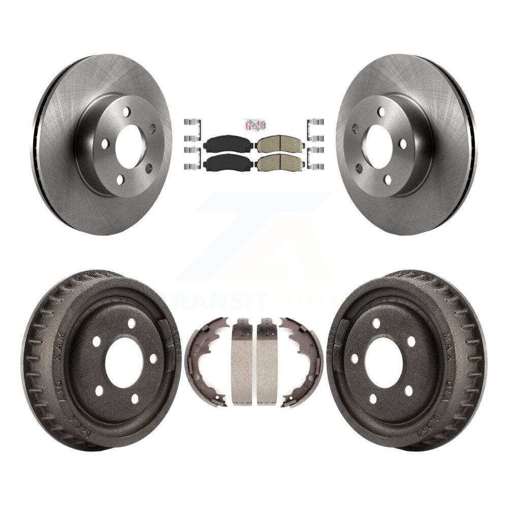 Front Rear Disc Brake Rotors Ceramic Pads And Drum Kit For Ford Ranger Mazda B4000 K8A-105205
