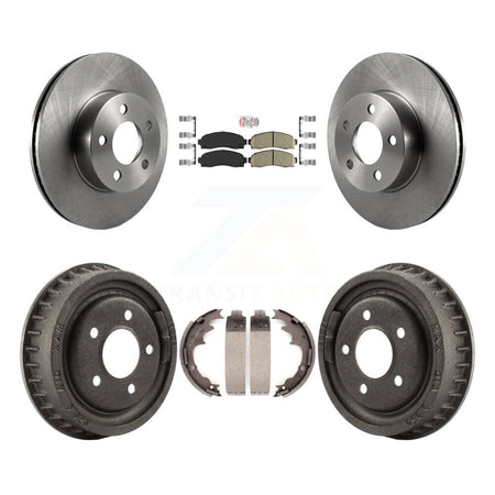 Front Rear Disc Brake Rotors Ceramic Pads And Drum Kit For Ford Ranger Mazda B4000 K8A-105205