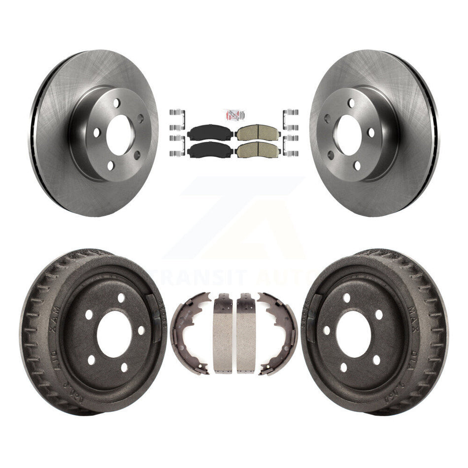 Front Rear Disc Brake Rotors Ceramic Pads And Drum Kit For Ford Ranger Mazda B4000 K8A-105205