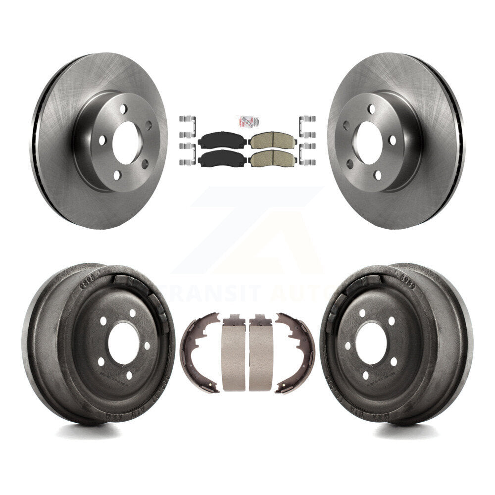 Front Rear Disc Brake Rotors Ceramic Pads And Drum Kit For Ford Ranger Mazda B4000 K8A-105207