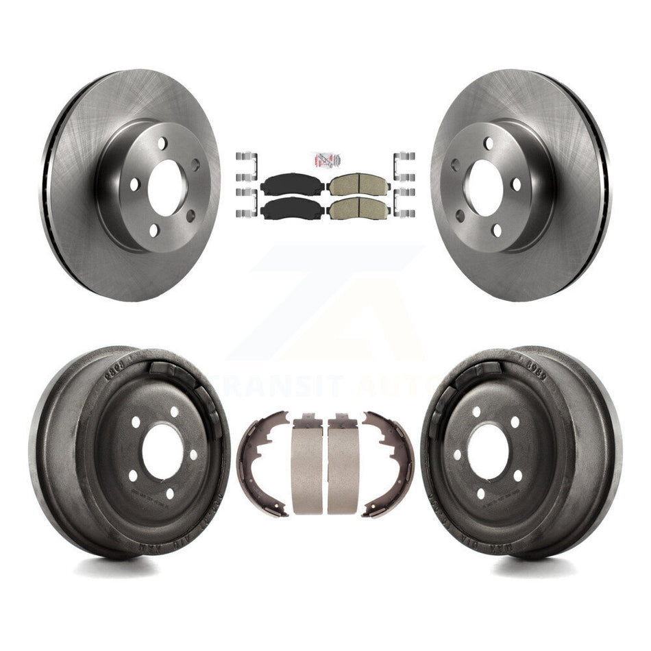 Front Rear Disc Brake Rotors Ceramic Pads And Drum Kit For Ford Ranger Mazda B4000 K8A-105207