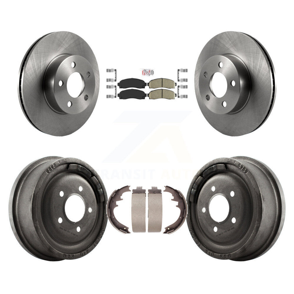 Front Rear Disc Brake Rotors Ceramic Pads And Drum Kit For Ford Ranger Mazda B4000 K8A-105207