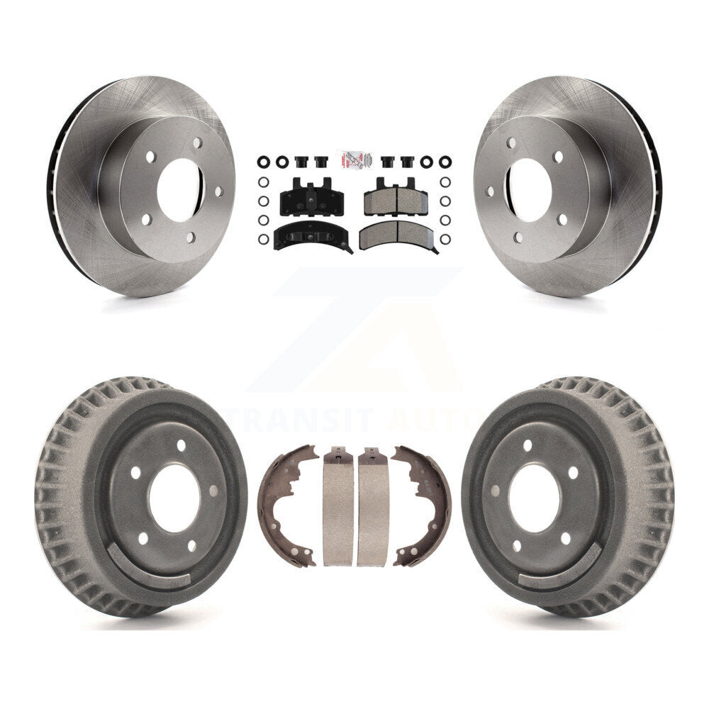 Front Rear Disc Brake Rotor Semi-Metallic Pad Drum Kit For Chevrolet Astro GMC Safari AWD K8A-105211