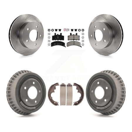 Front Rear Disc Brake Rotor Semi-Metallic Pad Drum Kit For Chevrolet Astro GMC Safari AWD K8A-105211