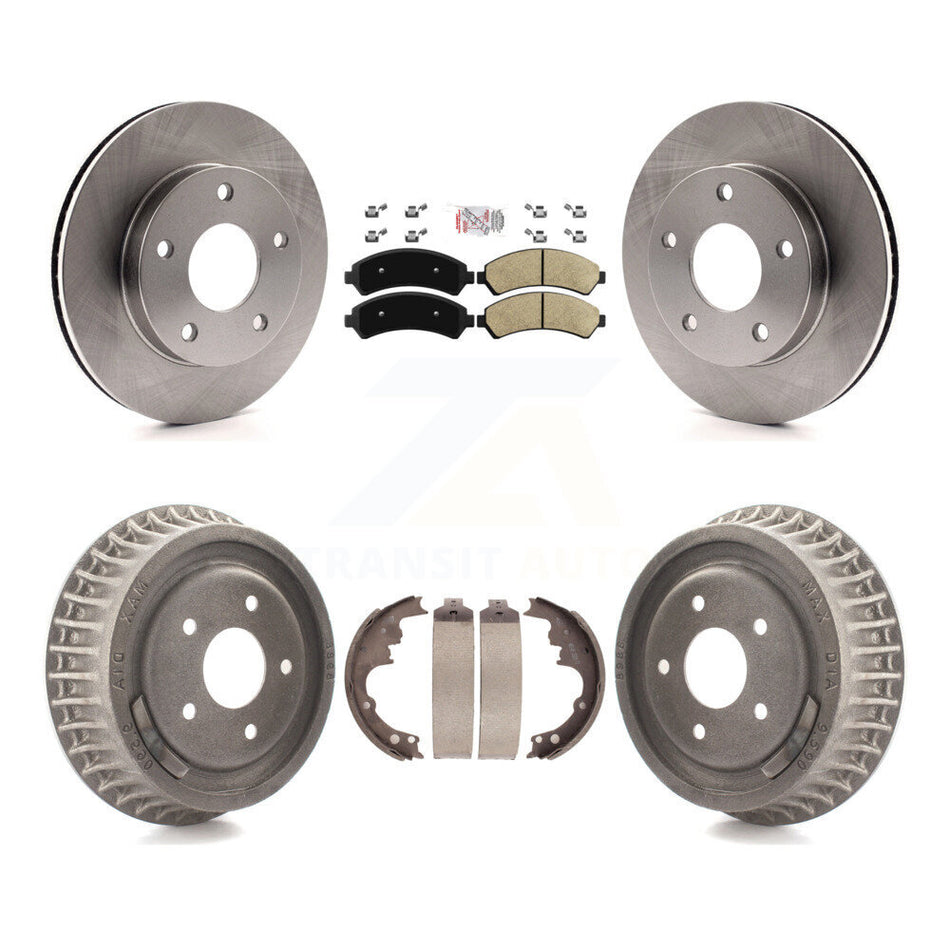 Front Rear Disc Brake Rotors Ceramic Pad And Drum Kit For 1997 Chevrolet Blazer GMC Jimmy K8A-105214
