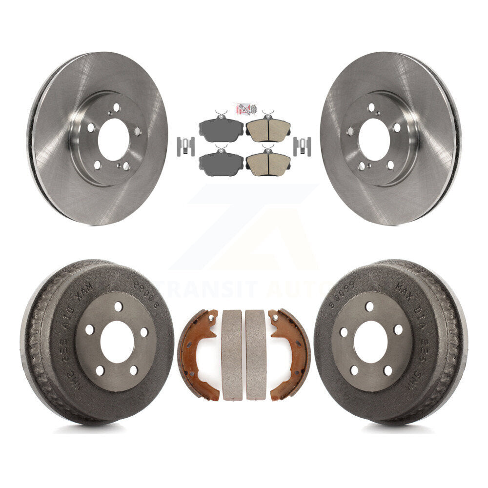 Front Rear Disc Brake Rotors Ceramic Pads And Drum Kit For Ford Taurus Mercury Sable K8A-105215