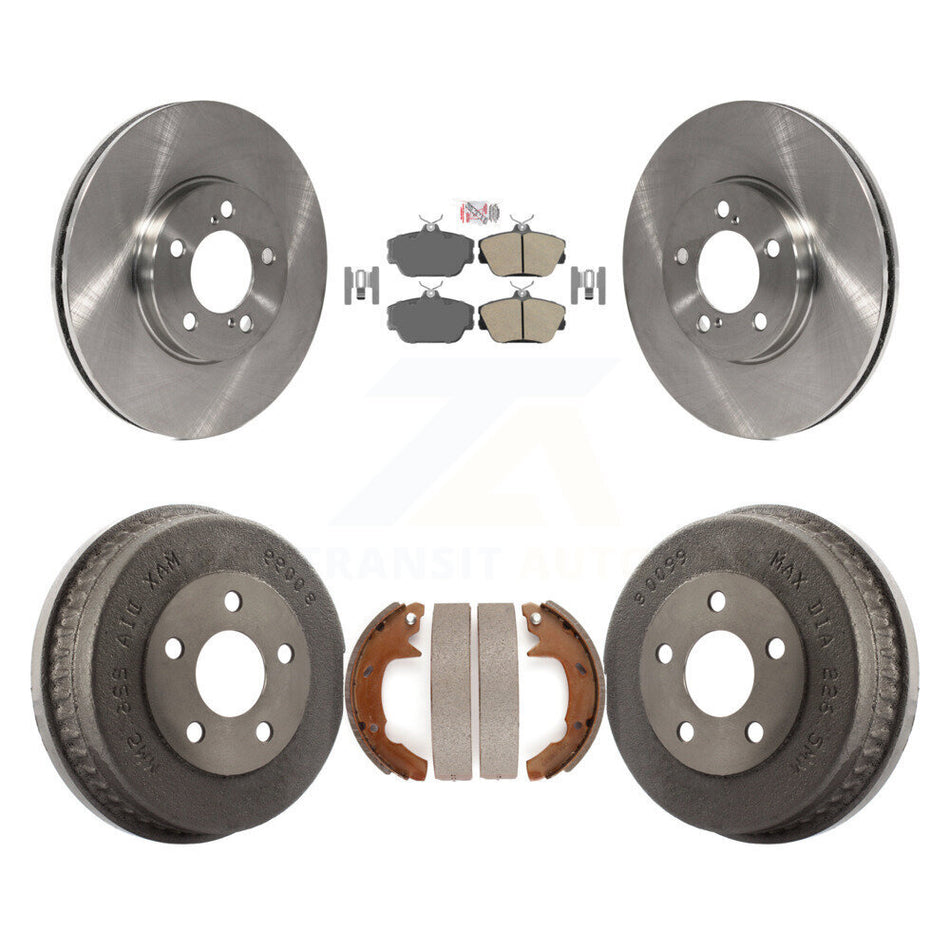Front Rear Disc Brake Rotors Ceramic Pads And Drum Kit For Ford Taurus Mercury Sable K8A-105215