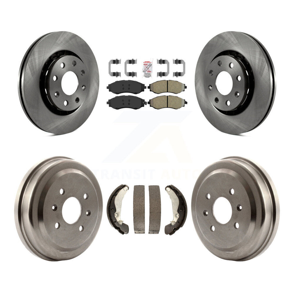 Front Rear Brake Rotor Semi-Metallic Pad & Drum Kit For Chevrolet Aveo Pontiac Aveo5 Wave K8A-105217