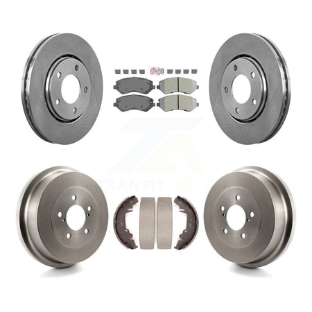 Front Rear Brake Rotor Semi-Metallic Pad Drum Kit For Dodge Caravan Grand Chrysler Town & K8A-105236