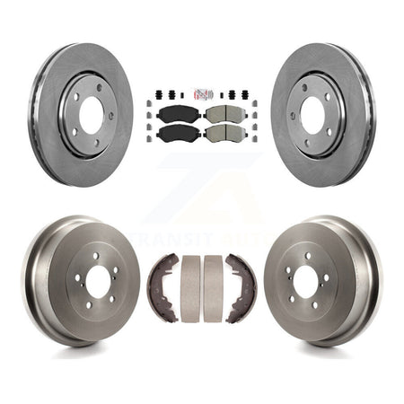 Front Rear Brake Rotor Semi-Metallic Pad Drum Kit For Dodge Caravan Grand Chrysler Town & K8A-105237