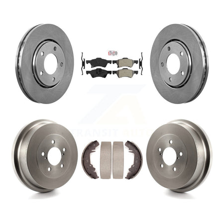 Front Rear Disc Brake Rotor Semi-Metallic Pad Drum Kit For Dodge Caravan Chrysler Voyager K8A-105241