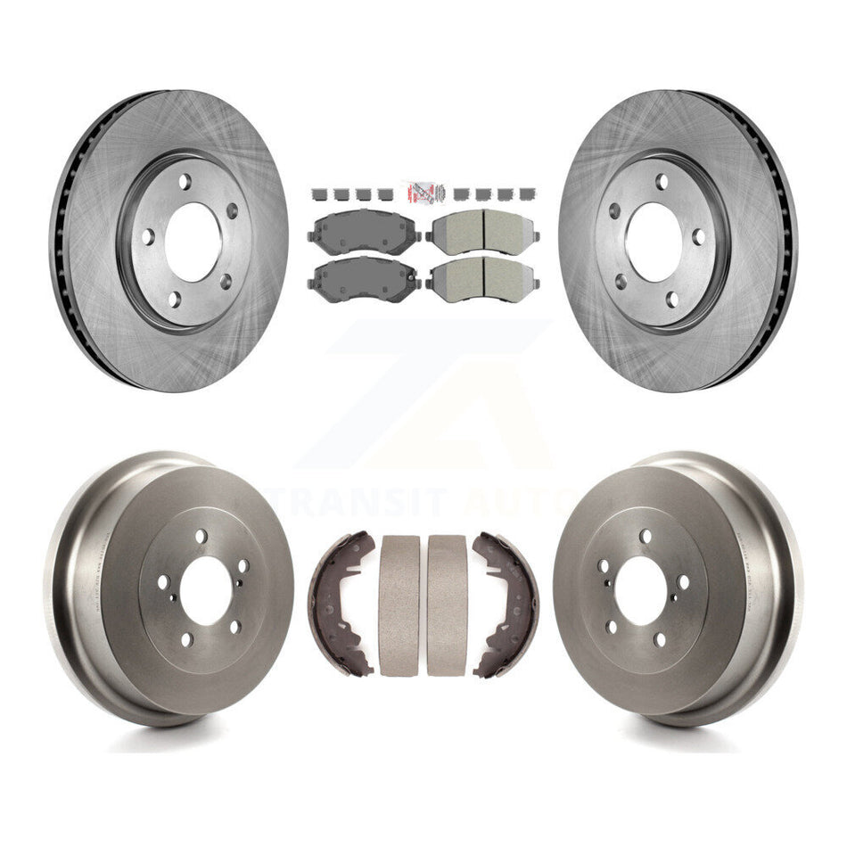 Front Rear Disc Brake Rotor Semi-Metallic Pad & Drum Kit For Dodge Grand Caravan Chrysler K8A-105242