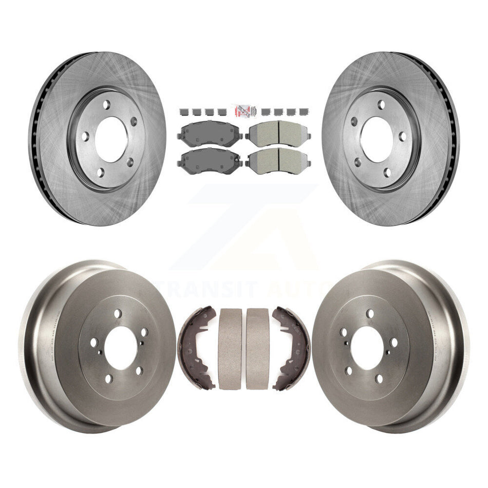 Front Rear Disc Brake Rotor Semi-Metallic Pad & Drum Kit For Dodge Grand Caravan Chrysler K8A-105242