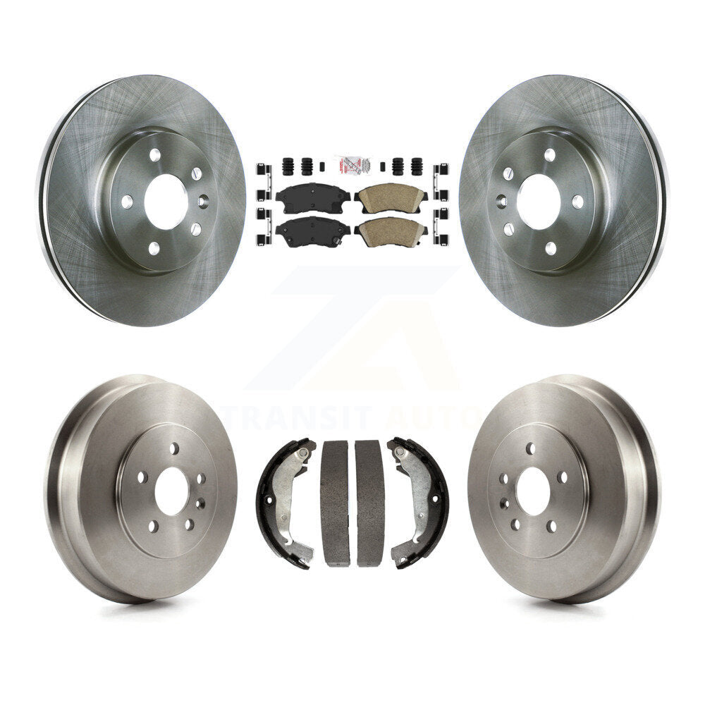 Front Rear Disc Brake Rotors Ceramic Pads And Drum Kit For Chevrolet Cruze Limited K8A-105244