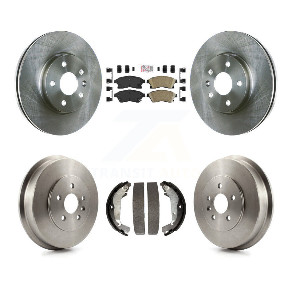 Front Rear Disc Brake Rotors Ceramic Pads And Drum Kit For Chevrolet Cruze Limited K8A-105244
