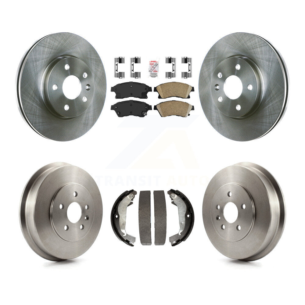 Front Rear Disc Brake Rotors Ceramic Pads And Drum Kit For Chevrolet Cruze Limited K8A-105245