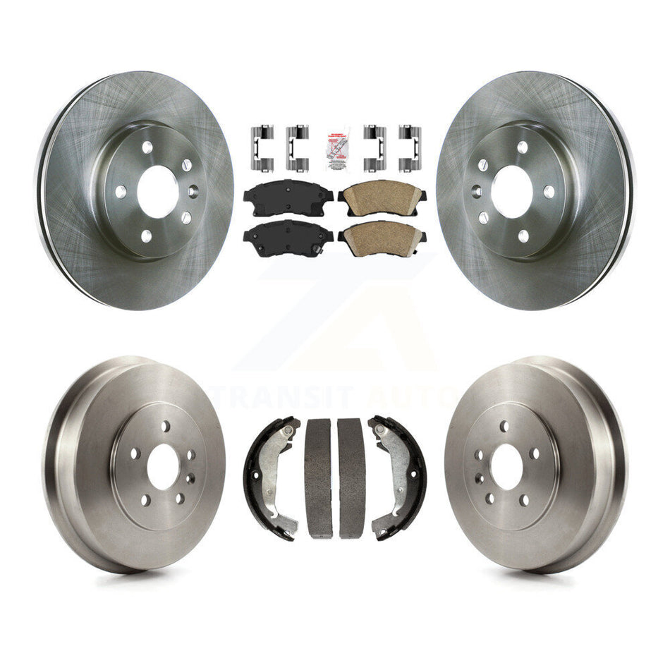 Front Rear Disc Brake Rotors Ceramic Pads And Drum Kit For Chevrolet Cruze Limited K8A-105245