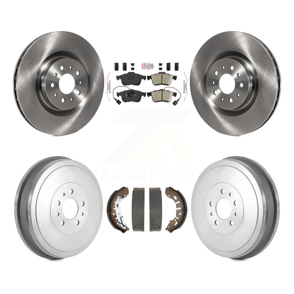 Front Rear Disc Brake Rotors Ceramic Pads And Drum Kit For 2015-2021 Ram ProMaster City K8A-105247