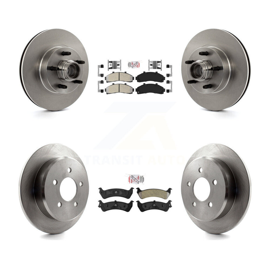 Front Rear Semi-Metallic Pad Brake Rotor Kit For Ford Ranger Explorer Mercury Mountaineer K8A-105330