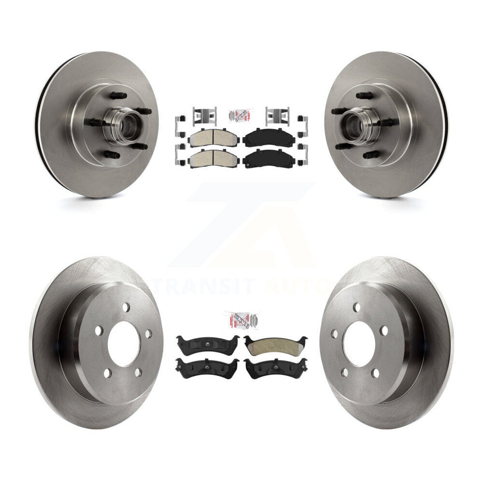 Front Rear Semi-Metallic Pad Brake Rotor Kit For Ford Ranger Explorer Mercury Mountaineer K8A-105330