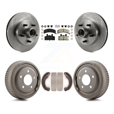 Front Rear Disc Brake Rotors Hub Assembly Semi-Metallic Pads And Drum Kit For GMC Yukon K8A-105370