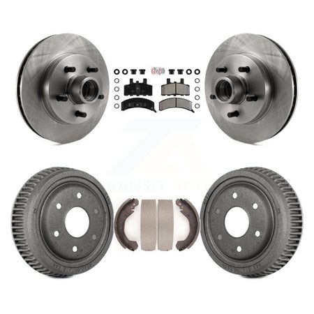 Front Rear Disc Brake Rotor Hub Assembly Semi-Metallic Pad And Drum Kit For GMC Yukon RWD K8A-105375
