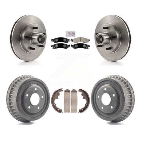 Front Rear Brake Rotor Semi-Metallic Pad & Drum Kit For Chevrolet Camaro Disc rear brakes K8A-105404