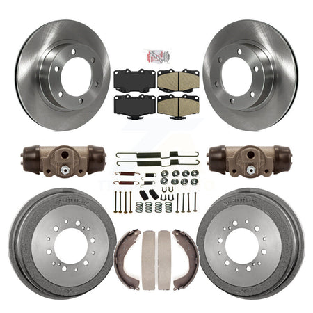 Front Rear Brake Rotors Ceramic Pad Drum Kit (9Pc) For 01 Toyota 4Runner Limited/Base/SR5 K8A-105727