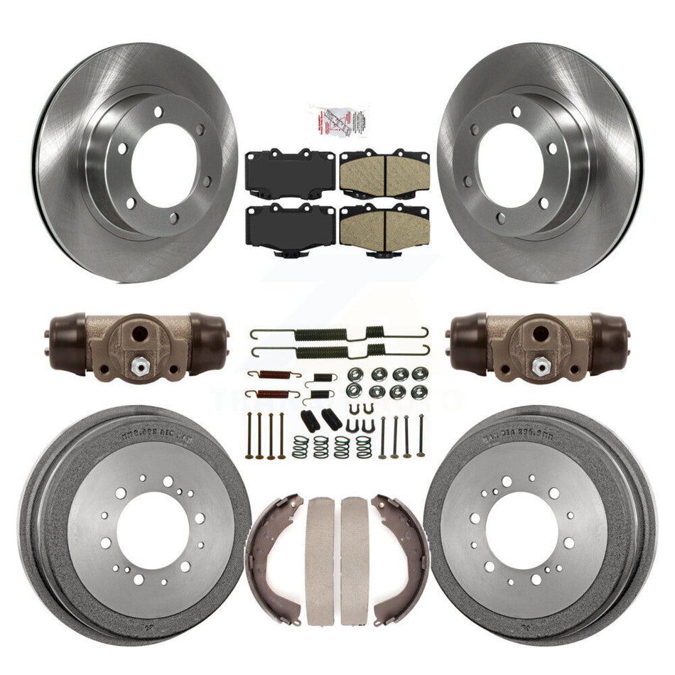 Front Rear Brake Rotors Ceramic Pad Drum Kit (9Pc) For 01 Toyota 4Runner Limited/Base/SR5 K8A-105727