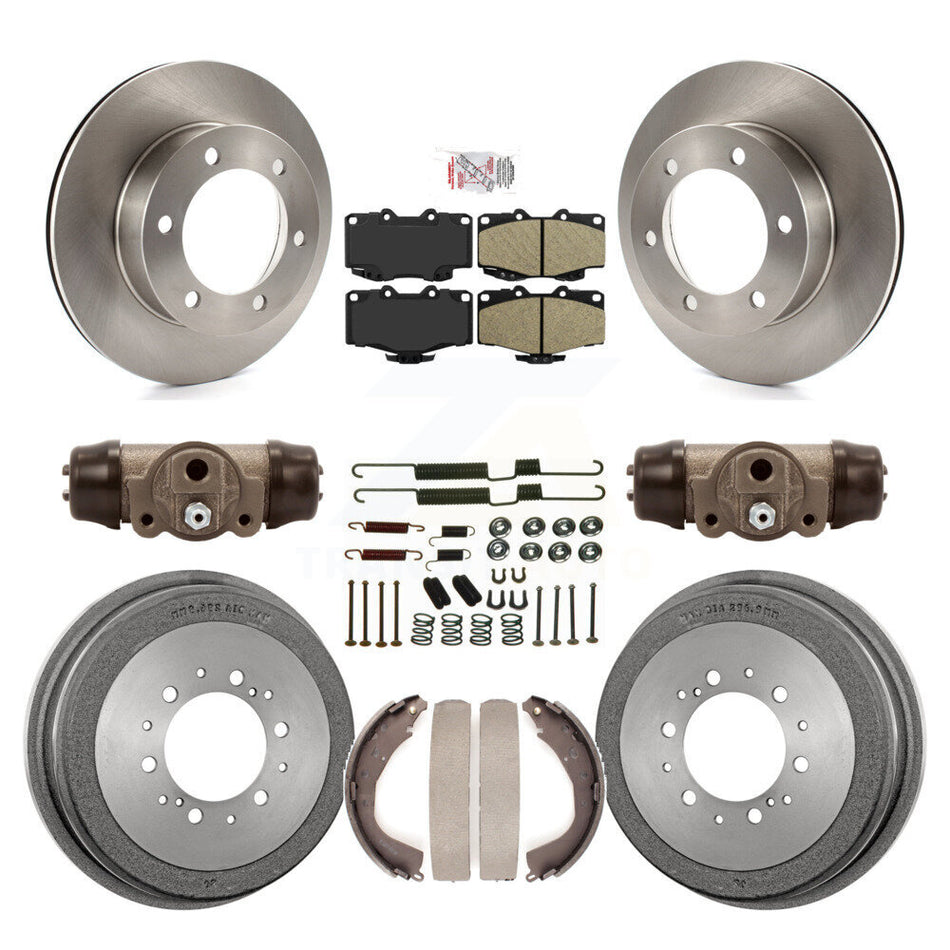 Front Rear Brake Rotors Ceramic Pad Drum Kit (9Pc) For 01 Toyota 4Runner Limited/Base/SR5 K8A-105728