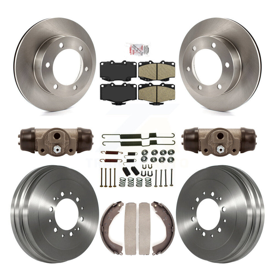 Front Rear Brake Rotor Ceramic Pad And Drum Kit (9Pc) For 2002 Toyota 4Runner Limited/SR5 K8A-105733