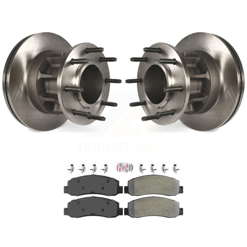 Front Brake Rotor & Semi-Metallic Pad Kit For Ford F-350 Super Duty With Dual Rear Wheels K8A-105770