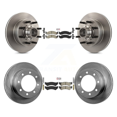 Front Rear Semi-Metallic Pad & Brake Rotors Kit For Ford E-350 Super Duty Econoline E-250 K8A-105869